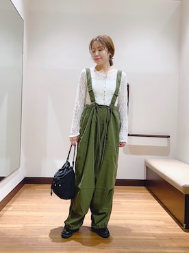「アイテム（カーディガン/ボレロ）」を使った、fujimonさん（レディース・159cm・30代）の秋コーディネート