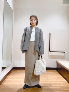 「ITEMS URBANRESEARCH（アイテムズ アーバンリサーチ）のアイテム（シャツ/ブラウス）」を使った、fujimonさん（レディース・159cm）の秋コーディネート