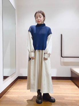 fujimonさん（レディース・159cm）の冬コーディネート