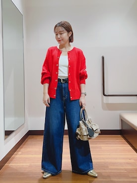 「アイテム（ハンドバッグ）」を使った、fujimonさん（レディース・159cm・30代）の秋コーディネート