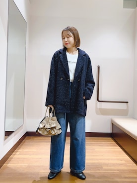 「アイテム（テーラードジャケット）」を使った、fujimonさん（レディース・159cm・30代）の秋コーディネート