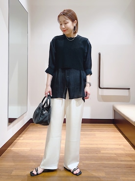 「ITEMS URBANRESEARCH（アイテムズ アーバンリサーチ）のアイテム」を使った、fujimonさん（レディース・159cm）の春コーディネート