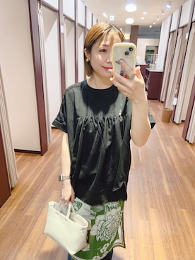 「スカーフアレンジ」｜fujimonさん（レディース・159cm）の春コーディネート