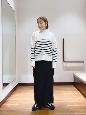 「アイテム（スカート）」を使った、fujimonさん（レディース・159cm・30代）の冬コーディネート