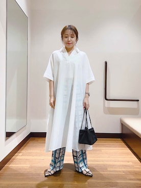 「イエベ」｜fujimonさん（レディース・159cm）の夏コーディネート