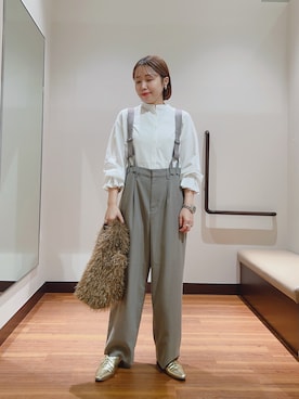 「アイテム（トートバッグ）」を使った、fujimonさん（レディース・159cm・30代）の秋コーディネート