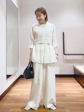 「ITEMS URBANRESEARCH（アイテムズ アーバンリサーチ）のアイテム」を使った、fujimonさん（レディース・159cm）の春コーディネート