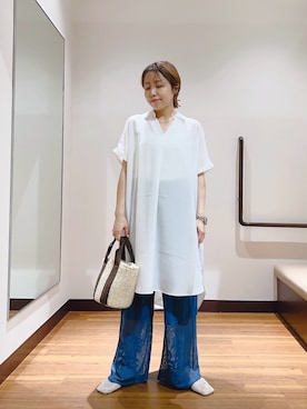 fujimonさん（骨格ナチュラル・レディース・159cm・30代）の夏コーディネート