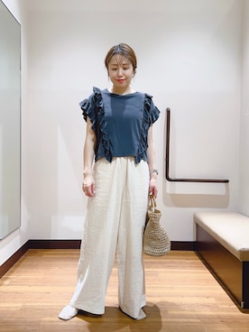 fujimonさん（骨格ナチュラル・レディース・159cm・30代）の夏コーディネート