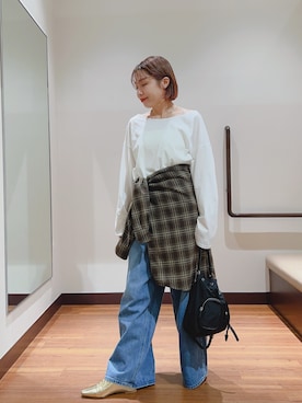 「アイテム（その他シューズ）」を使った、fujimonさん（レディース・159cm）の秋コーディネート