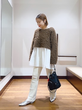 「ITEMS URBANRESEARCH（アイテムズ アーバンリサーチ）のアイテム（シャツ/ブラウス）」を使った、fujimonさん（レディース・159cm）の秋コーディネート