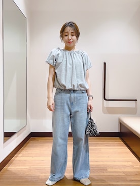 「アイテム（スウェット）」を使った、fujimonさん（レディース・159cm・30代）の夏コーディネート