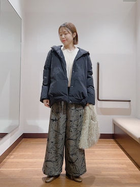 「柄パンツ」｜fujimonさん（レディース・159cm）の秋コーディネート