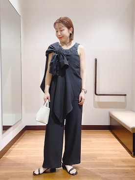 「アイテム（セットアップ）」を使った、fujimonさん（レディース・159cm）の春コーディネート