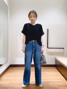 「アイテム（ニット/セーター）」を使った、fujimonさん（レディース・159cm・30代）の夏コーディネート
