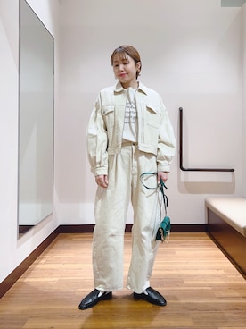 「ITEMS URBANRESEARCH（アイテムズ アーバンリサーチ）のアイテム」を使った、fujimonさん（レディース・159cm）の冬コーディネート