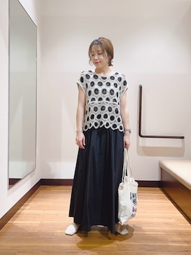 「アイテム（セットアップ）」を使った、fujimonさん（レディース・159cm）の夏コーディネート