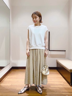 「リバーシブル」｜fujimonさん（レディース・159cm）の夏コーディネート
