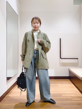 「ITEMS URBANRESEARCH（アイテムズ アーバンリサーチ）のアイテム」を使った、fujimonさん（レディース・159cm）の冬コーディネート