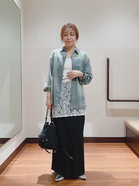 「アイテム（スカート）」を使った、fujimonさん（レディース・159cm・30代）の秋コーディネート