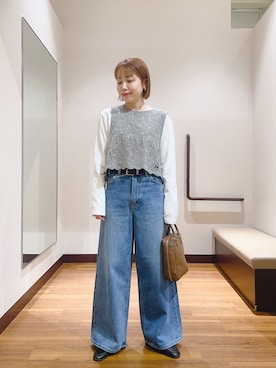 「40代コーデ」｜fujimonさん（レディース・159cm）の春コーディネート