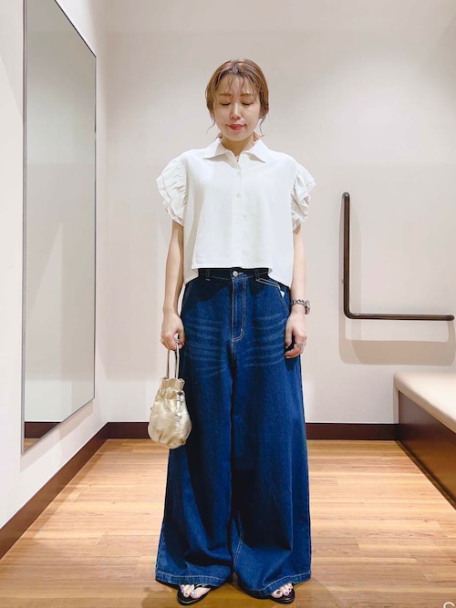 AMATERAS ワイドデニムパンツ ブルー SM セール】ワイドデニム(デニムパンツ)|ITEMS URBANRESEARCH