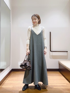 「アイテム（ブーツ）」を使った、fujimonさん（レディース・159cm・30代）の秋コーディネート