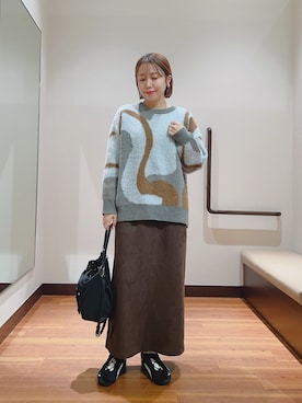 「アイテム（スカート）」を使った、fujimonさん（レディース・159cm・30代）の秋コーディネート