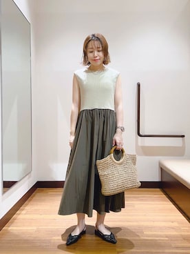 「イエベ」｜「アイテム（シューズ）」を使った、fujimonさん（レディース・159cm）の夏コーディネート