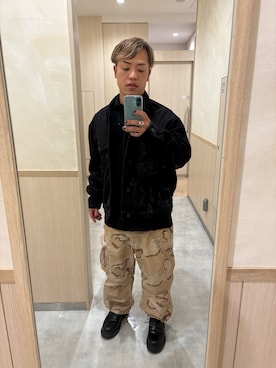 「GU（ジーユー）のアイテム（デニムジャケット）」を使った、hirozさん（メンズ・166cm）の春コーディネート