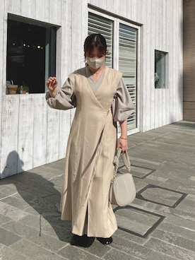 「Isn't She?（イズントシー）のアイテム」を使った、tomomiさん（レディース・155cm）の春コーディネート