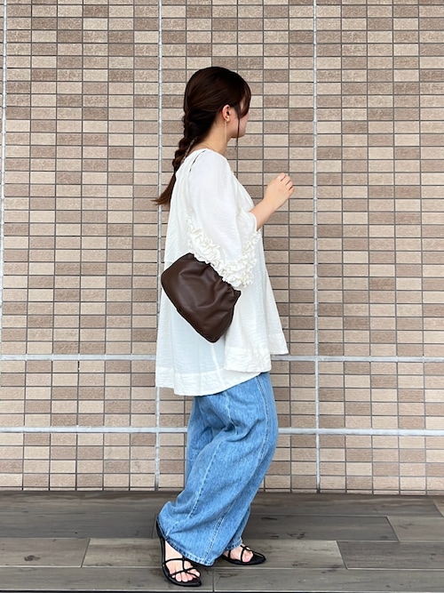 【名品】4wayレザー巾着ショルダーバッグ［chi企画］(CE-1454)