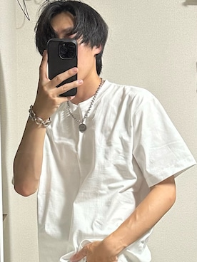 「Hanes」｜「アイテム（アクセサリー）」を使った、しのさん（メンズ・164cm）の夏コーディネート