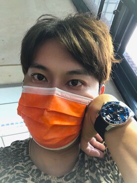 「LONGINES（ロンジン）のアイテム」を使った、Lin Chia Chiaさん（メンズ・172cm）の春コーディネート