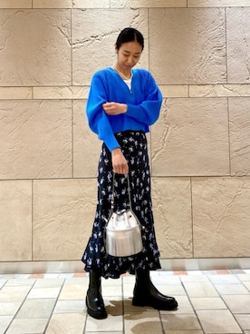 「パーソナルカラー オータム」｜奥澤　朋子さん（レディース・165cm）の春コーディネート