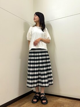 フナバシミズキさん(レディース・169cm)の夏コーディネート