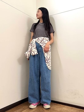 フナバシミズキさん(レディース・169cm)の夏コーディネート