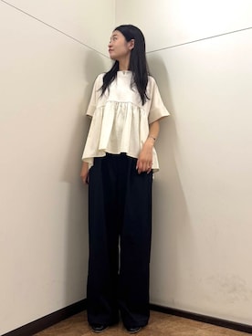 「ドッキング」｜フナバシミズキさん（レディース・169cm）の夏コーディネート