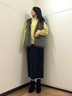 フナバシミズキさん（レディース・169cm）の冬コーディネート