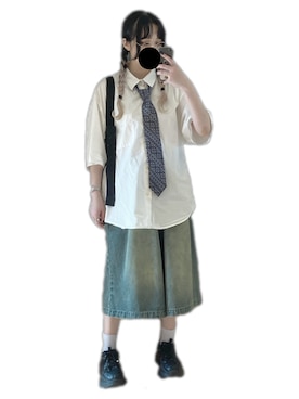 「remer（リメール）のアイテム」を使った、𝔣𝔲𝔪𝔦𝔫さん（レディース・162cm）の春コーディネート