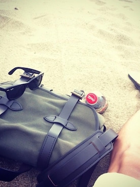 「FILSON（フィルソン）のアイテム（バッグ）」を使った、UncleAndyさん（メンズ・179cm）の夏コーディネート