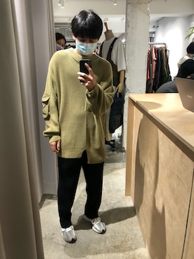 「plain-me（プレインミー）のアイテム（トップス）」を使った、UncleAndyさん（メンズ・179cm）の春コーディネート