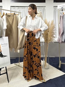 「ワイドシルエット」｜nol mayumiiさん（レディース・160cm）の夏コーディネート