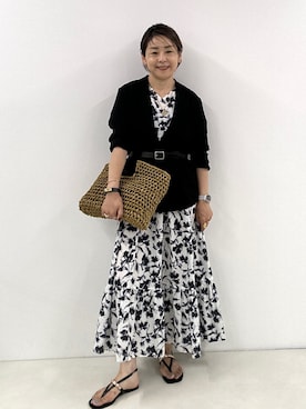 「NOLLEY’S Sophi（ノーリーズソフィ）のアイテム」を使った、nol mayumiiさん（レディース・160cm）の夏コーディネート