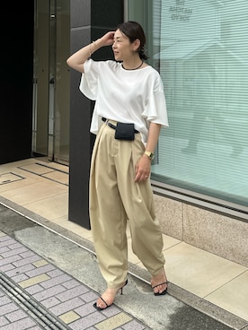 「NOLLEY’S（ノーリーズ）のアイテム（アクセサリー）」を使った、nol mayumiiさん（レディース・160cm）の夏コーディネート