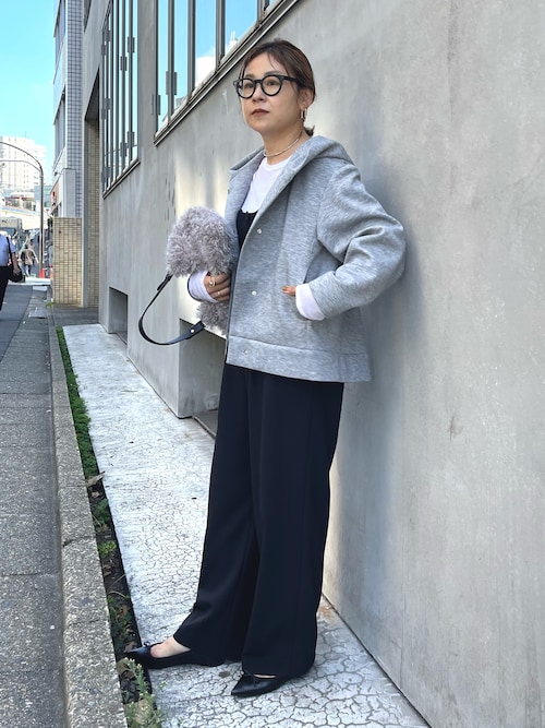 セール】《セットアップ対応》ウォッシャブルダブルクロスワイドパンツ