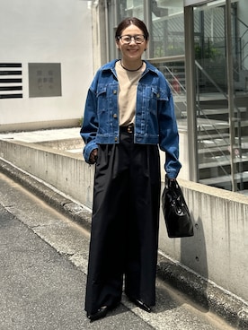 「Rie Miller（リエミラー）のアイテム」を使った、nol mayumiiさん（レディース・160cm）の夏コーディネート