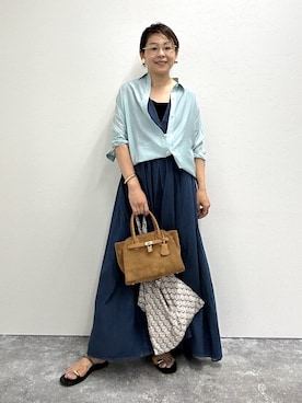 「NOLLEY’S Sophi（ノーリーズソフィ）のアイテム」を使った、nol mayumiiさん（レディース・160cm）の夏コーディネート