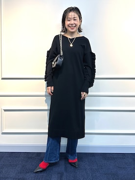 「ホリデーコーデ」｜nol mayumiiさん（レディース・160cm）の冬コーディネート