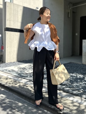 「NOLLEY’S（ノーリーズ）のアイテム」を使った、nol mayumiiさん（レディース・160cm）の夏コーディネート